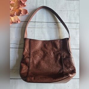 Frye Leather Hobo Satchel Bag Cognac